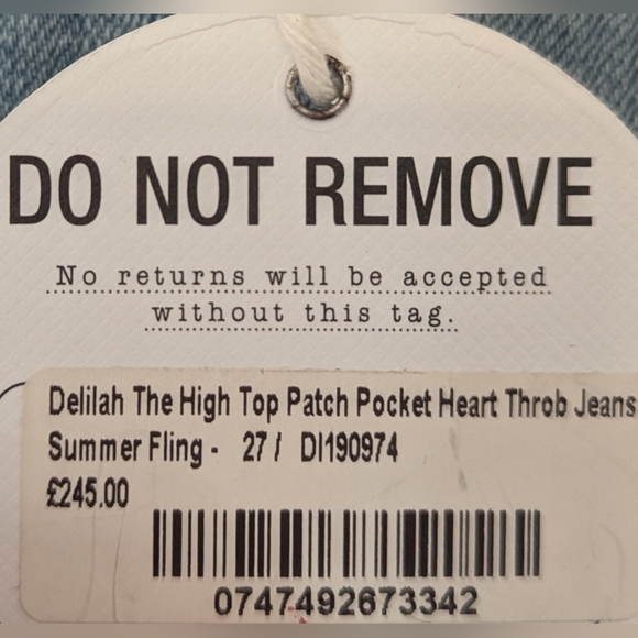 Donna IDA NWT Size 27 Heart Pockets Pants - Picture 3 of 7